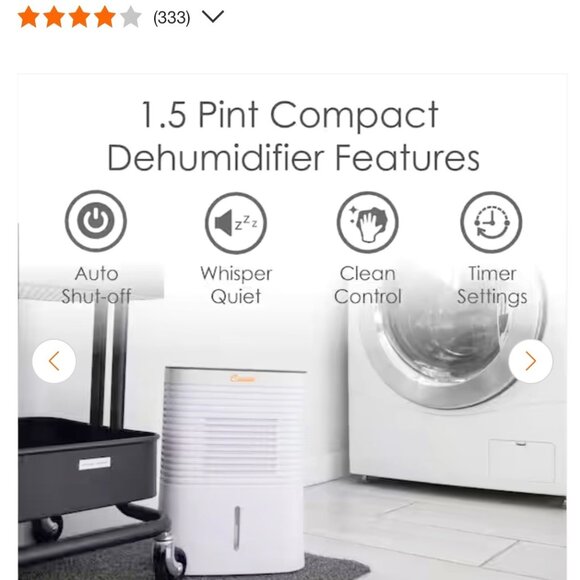 4 Pint Compact Dehumidifier - Picture 5 of 5